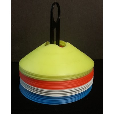 Durable Flat Cones for Training | 40 pcs