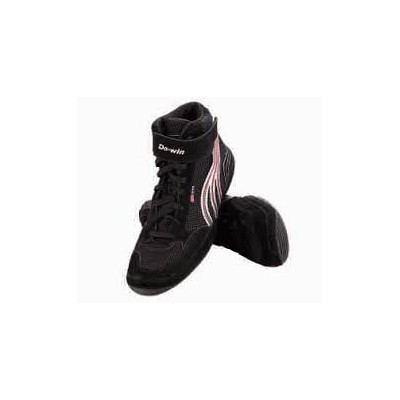 DO-WIN Combat Boots J6611B(A) in Black Leather