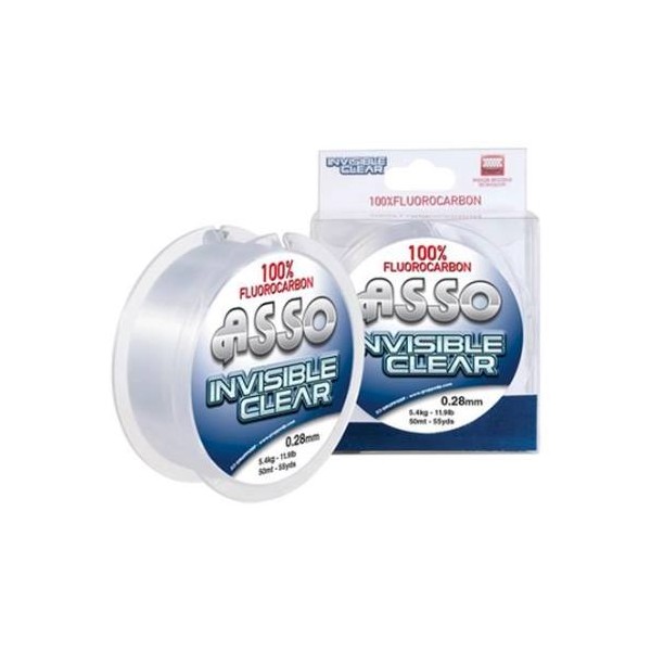 Makšķeraukla Asso Invisible Clear, 50m