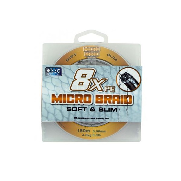 Makšķeraukla Asso MICRO BRAID (pīta), 150m