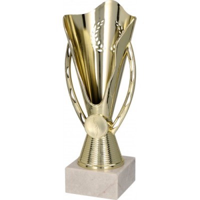 Elegant Bowl 7163 - Plastic and Marble Gold Cup