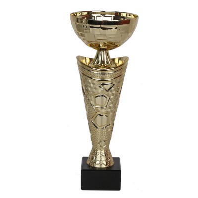 Elegants zelta plastmasas un marmora kauss - 23.5cm