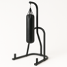Boxing bags with stand