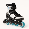 Roller skates, skateboards